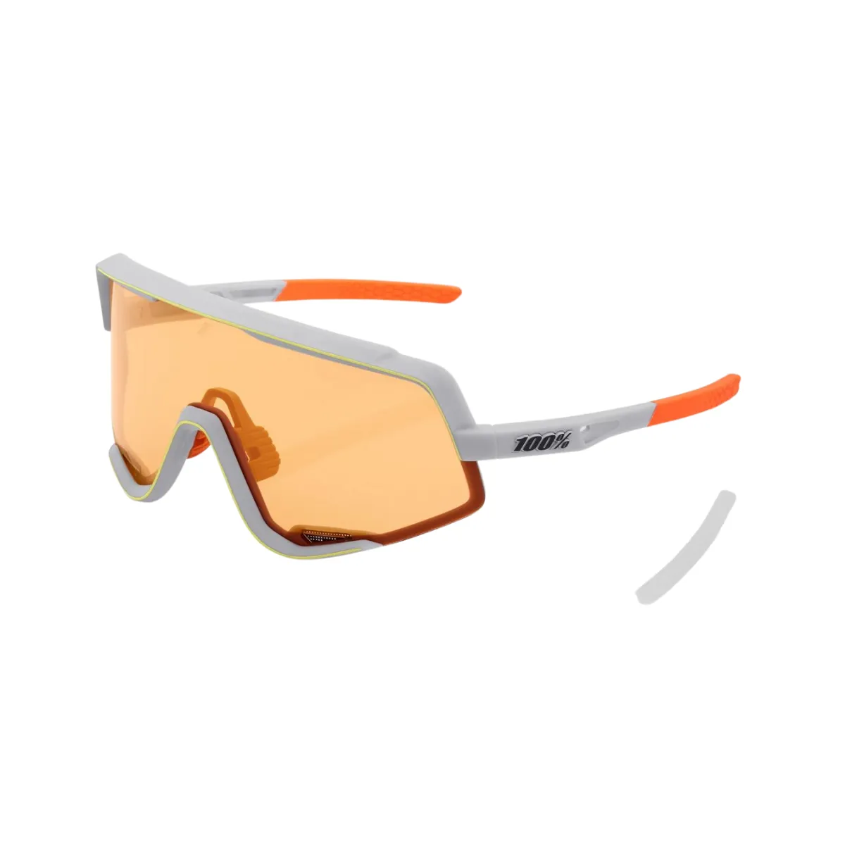 100% GLENDALE - Soft Tact Oxyfire White - Persimmon Lens