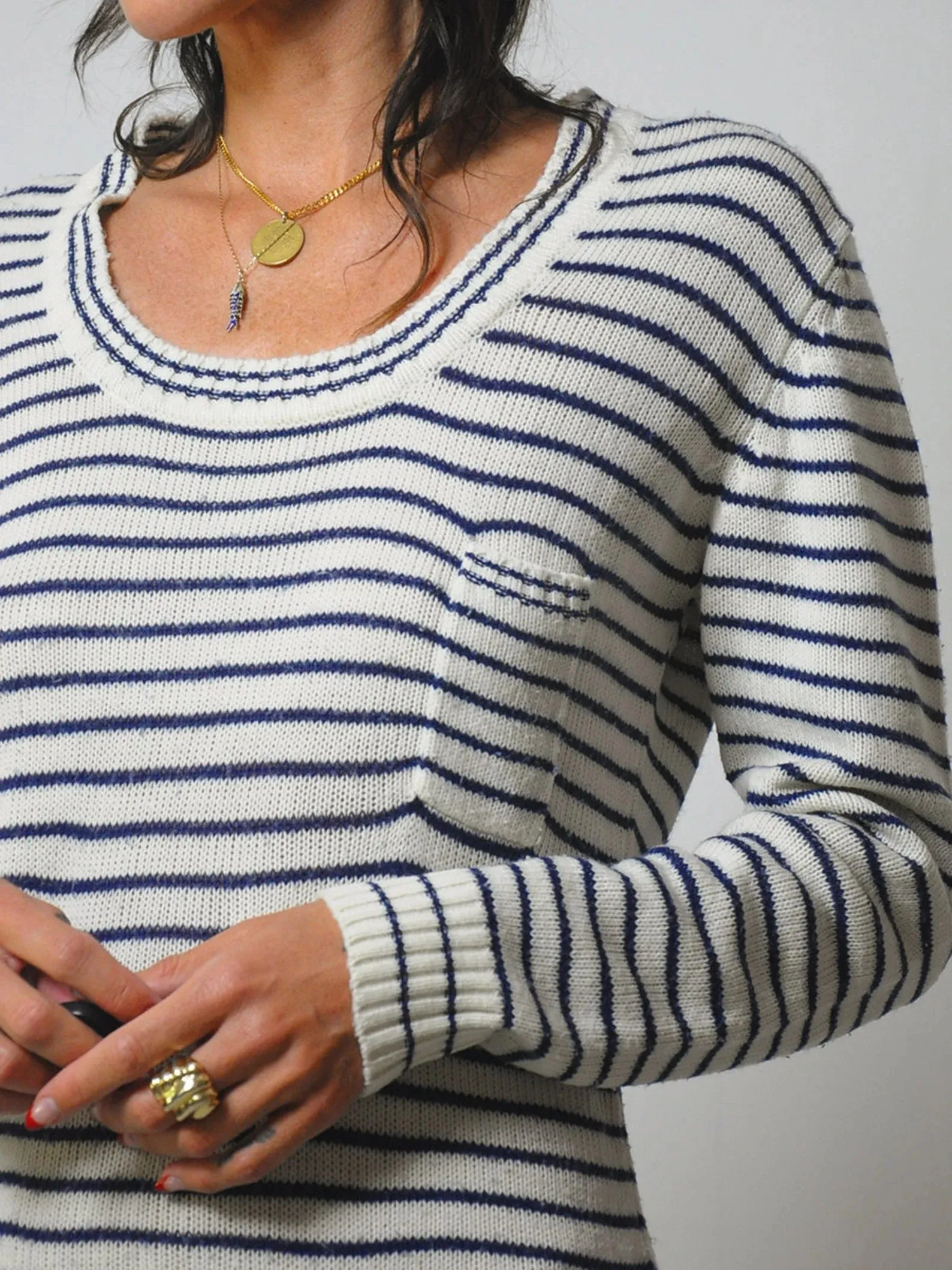 1960's Sailor Stripe Sweater Dress