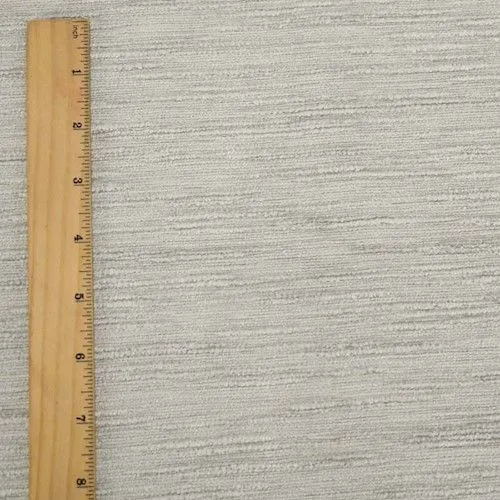 2 YD PC-Misted Gray/Beige Textured Slub Chenille Decorating Fabric