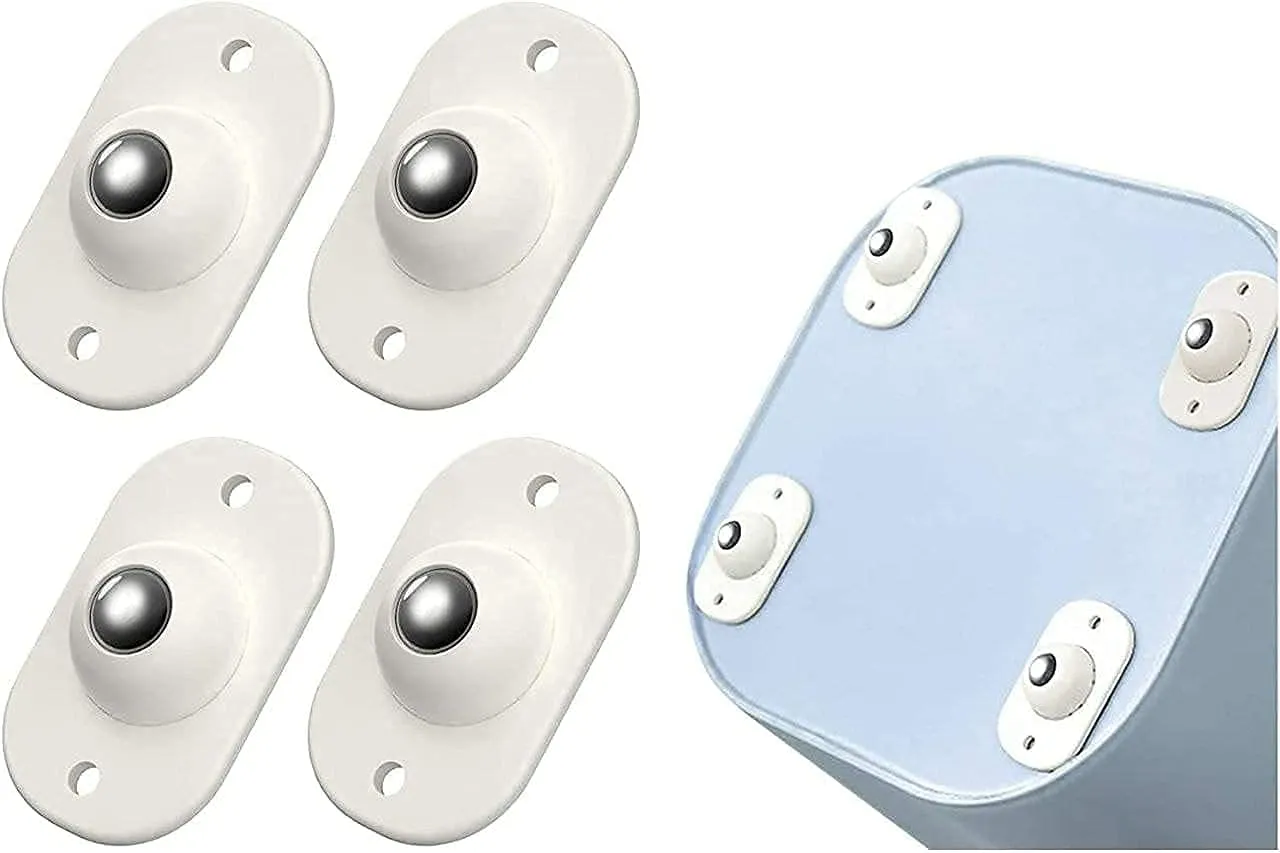 4 Piece Self Adhesive 360 Degree Mini Swivel Casters Wheels