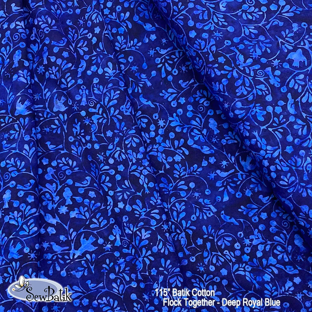 45" Rayon - Flock Together - Deep Royal Blue