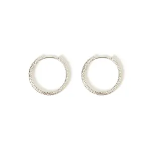 Arabella Silver Hoop Earrings