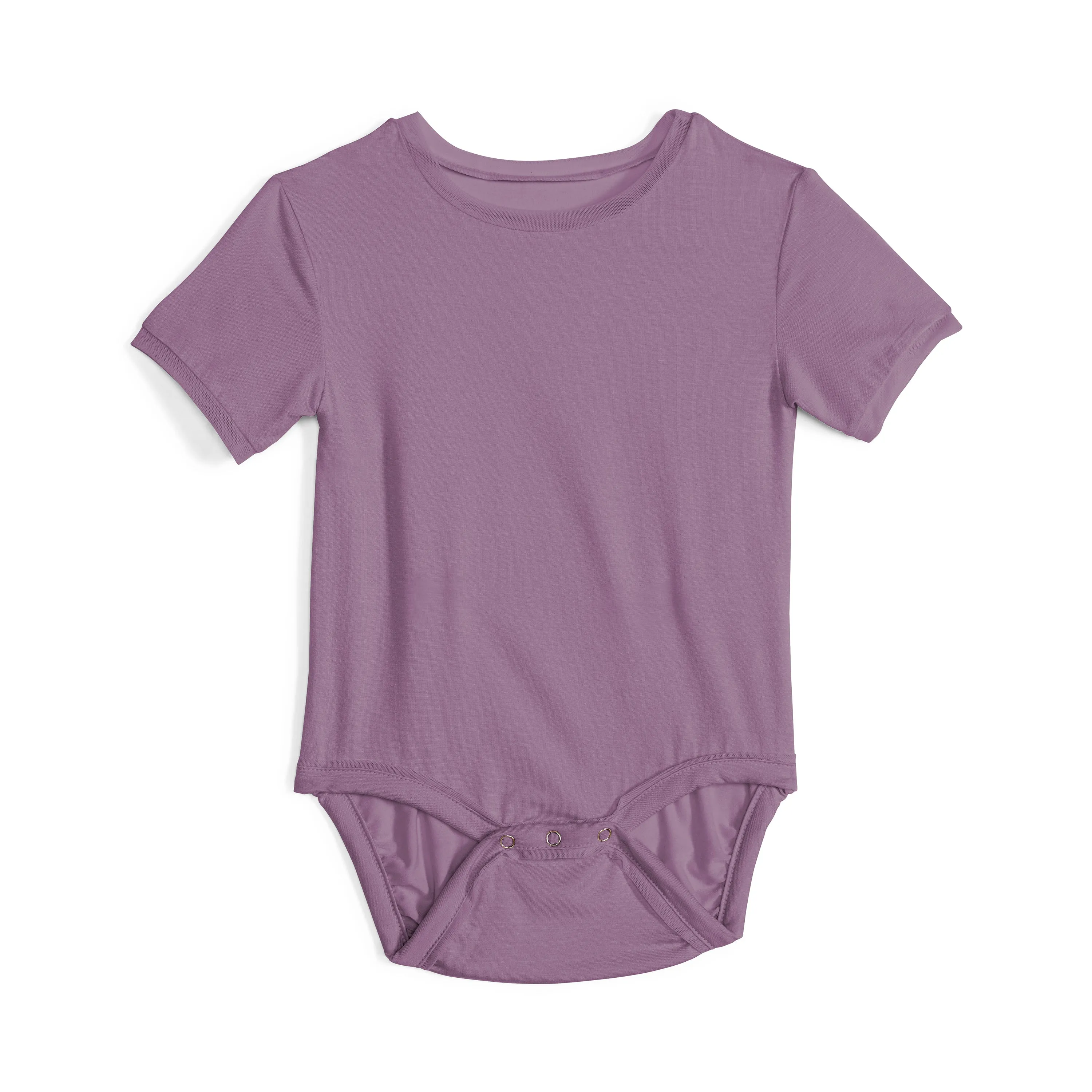 Baby Girls Cry-Free Short Sleeve Onesie with Mesh