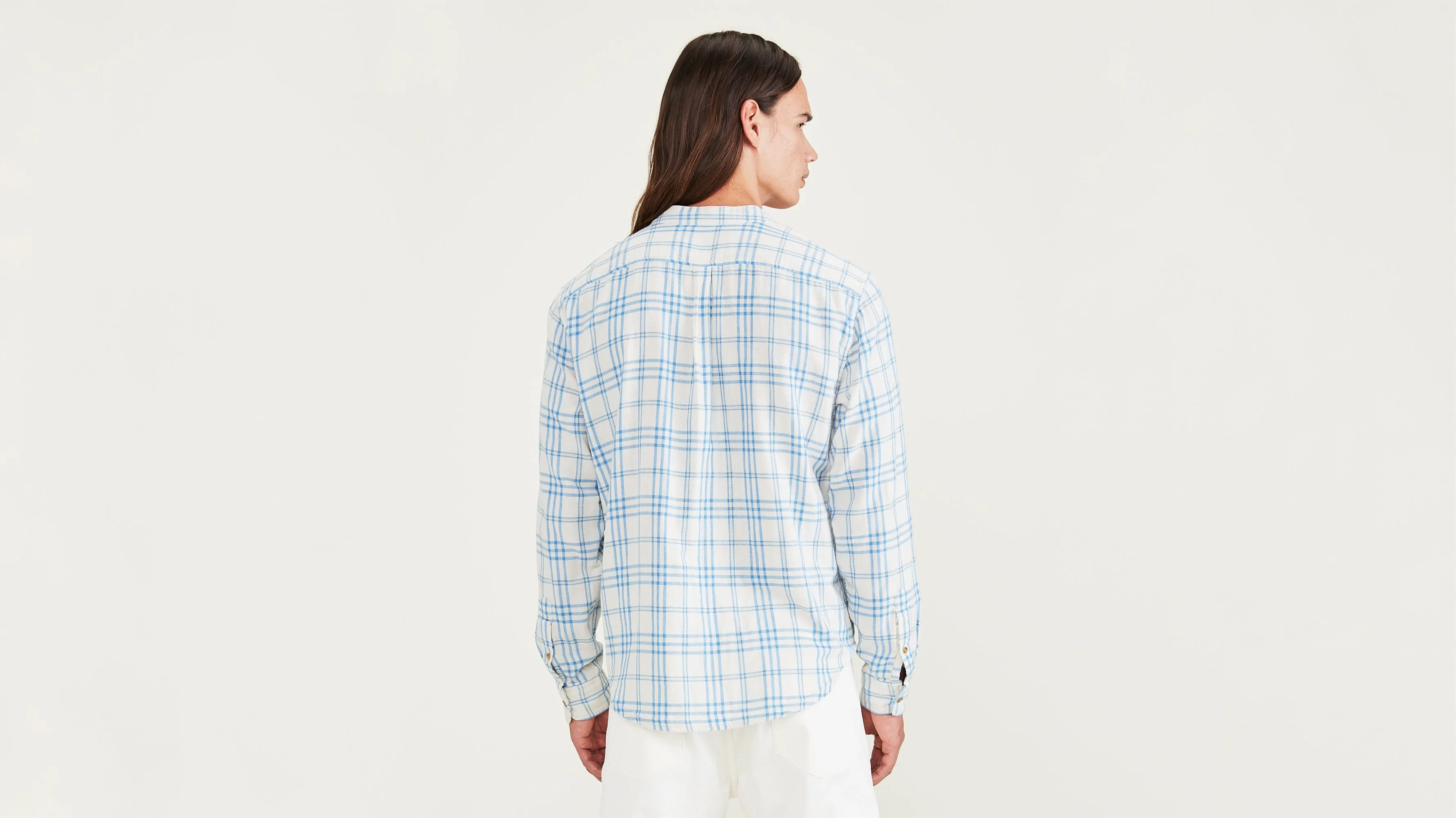 Band Collar Shirt, Regular Fit