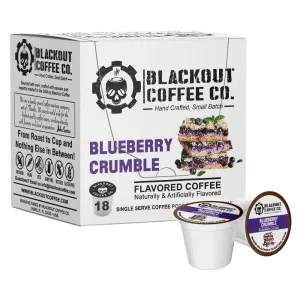 BLUEBERRY CRUMBLE FLAVORED COFFEE PODS 18CT