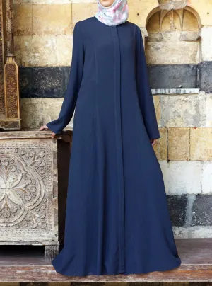 Buttoned Opening Godet Abaya