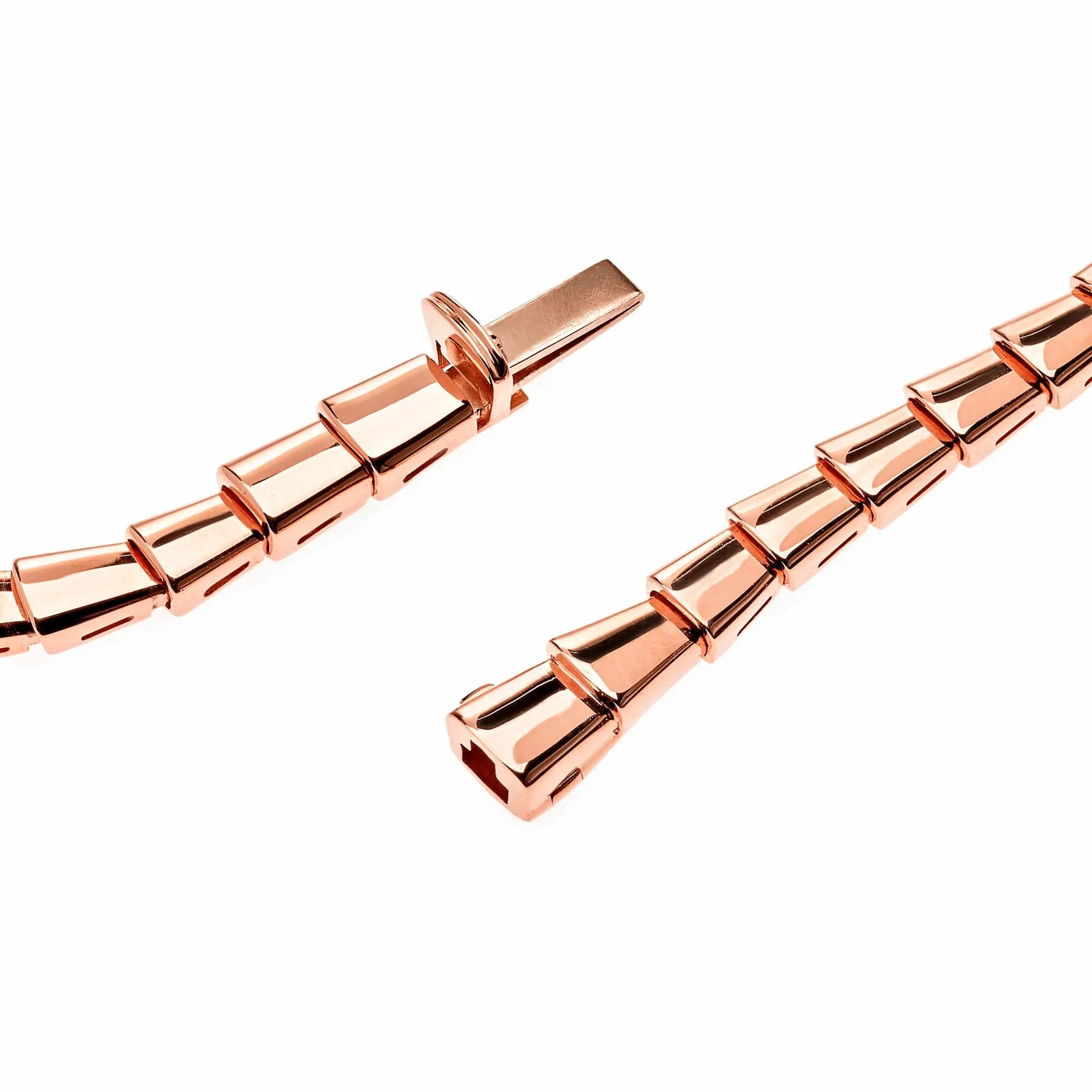 BVLGARI Serpenti Viper Necklace Rose Gold 357864 Large