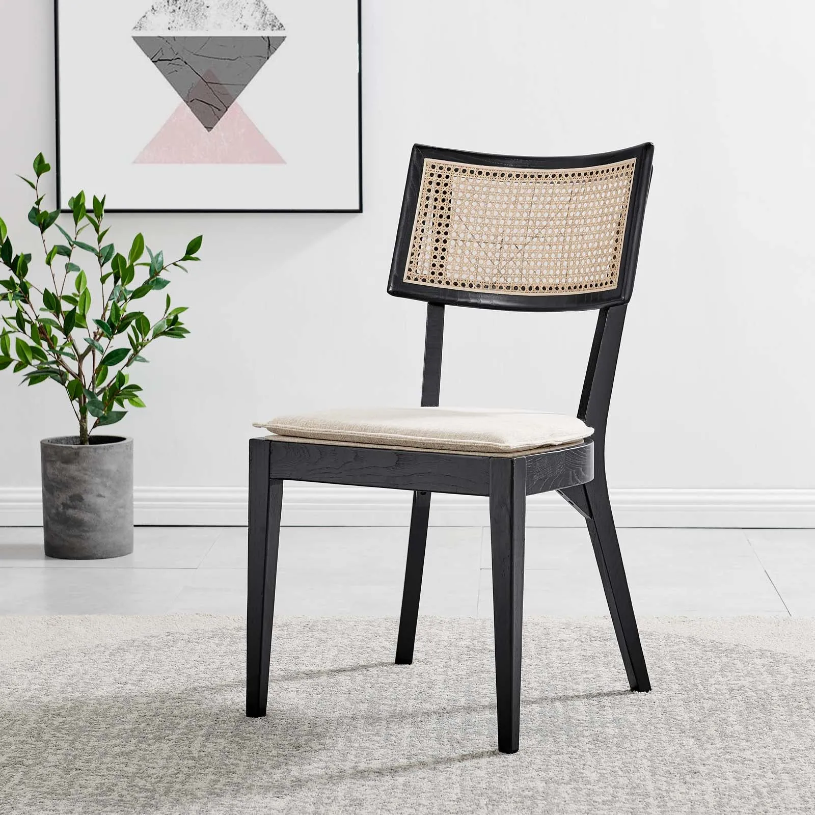 Caledonia Wood Dining Chair Set of 2 by Modway