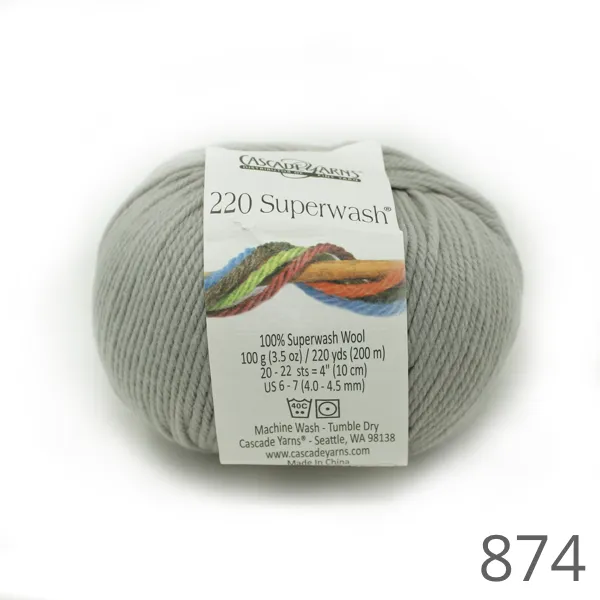 Cascade 220 Superwash Solid Colours