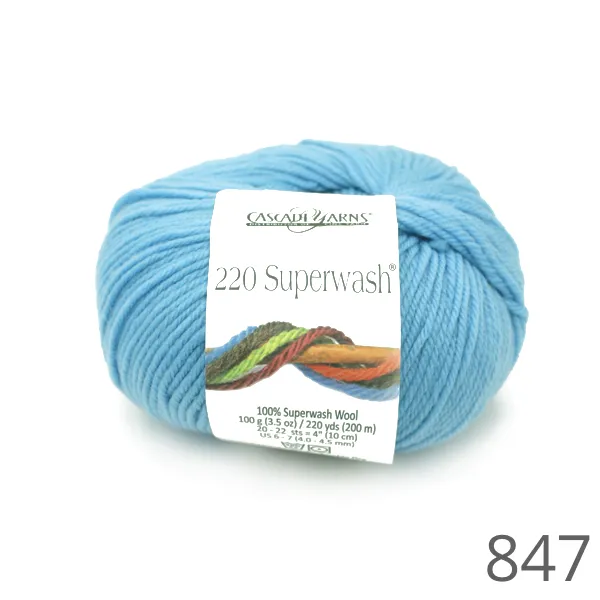 Cascade 220 Superwash Solid Colours