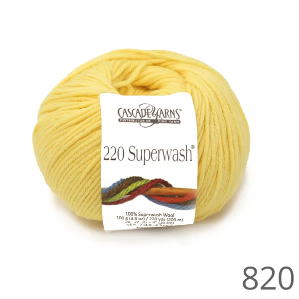 Cascade 220 Superwash Solid Colours