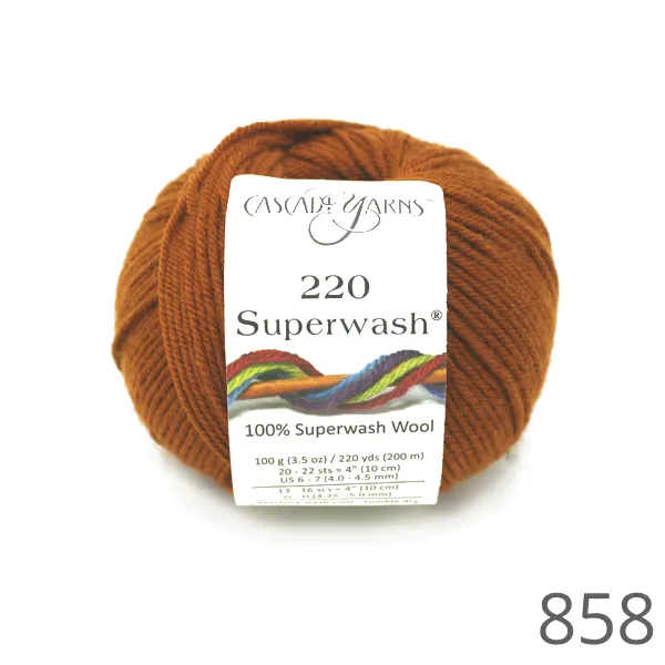 Cascade 220 Superwash Solid Colours