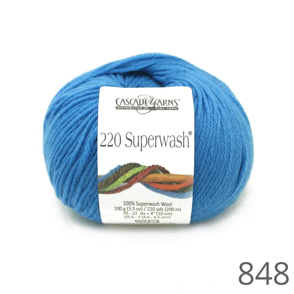 Cascade 220 Superwash Solid Colours