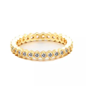 Christine CZ Band Ring