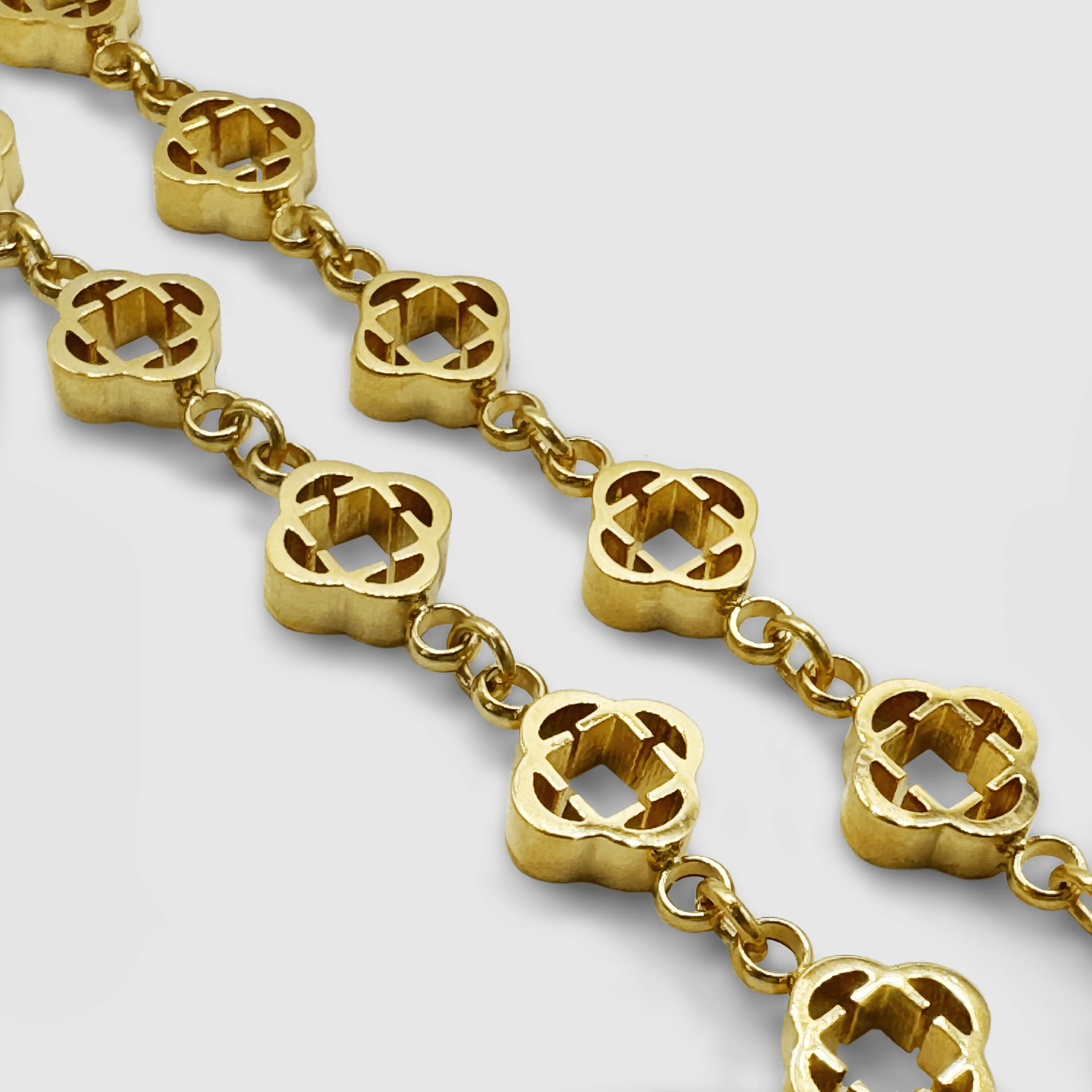 Clover Link Necklace (Gold)