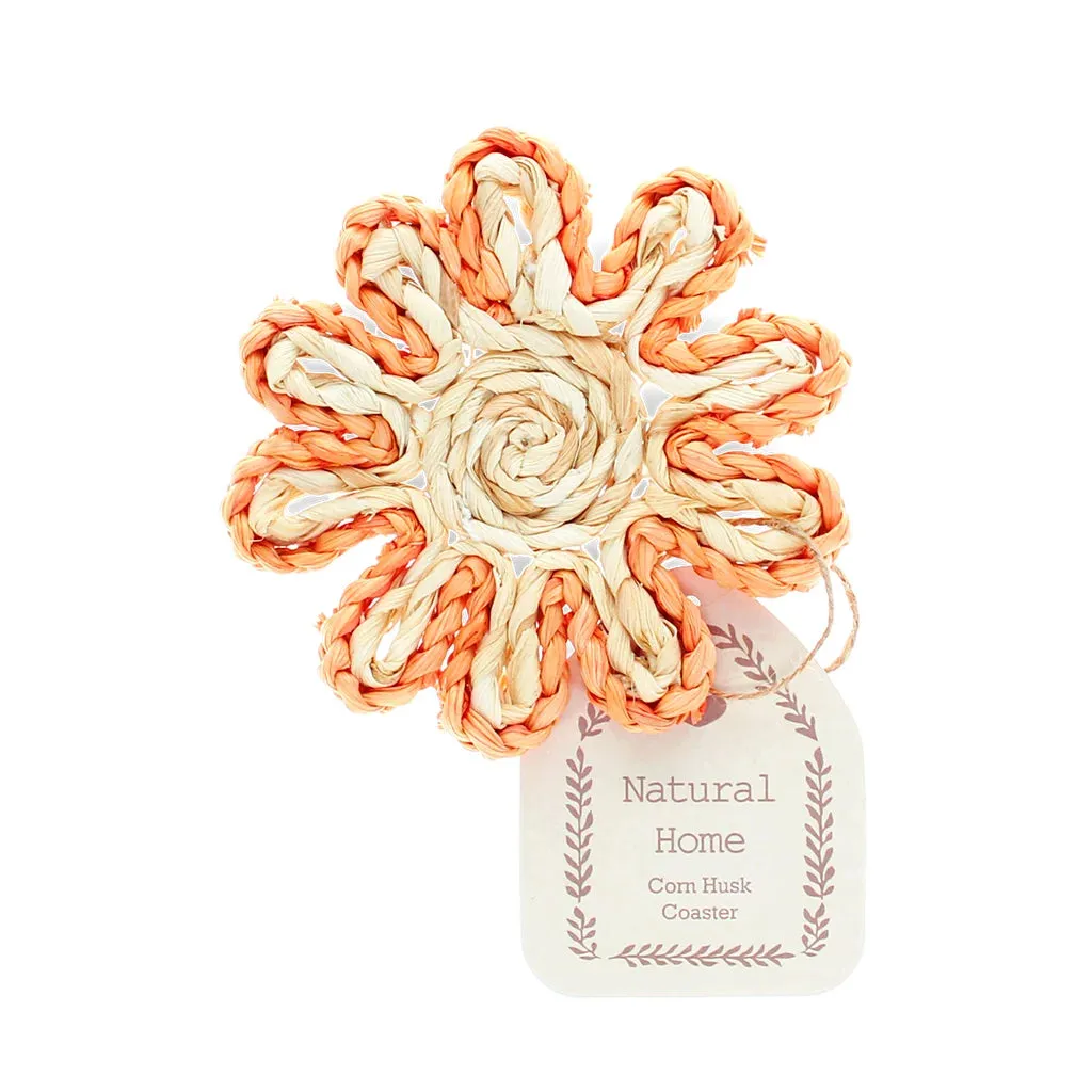 Corn Husk Orange Coaster