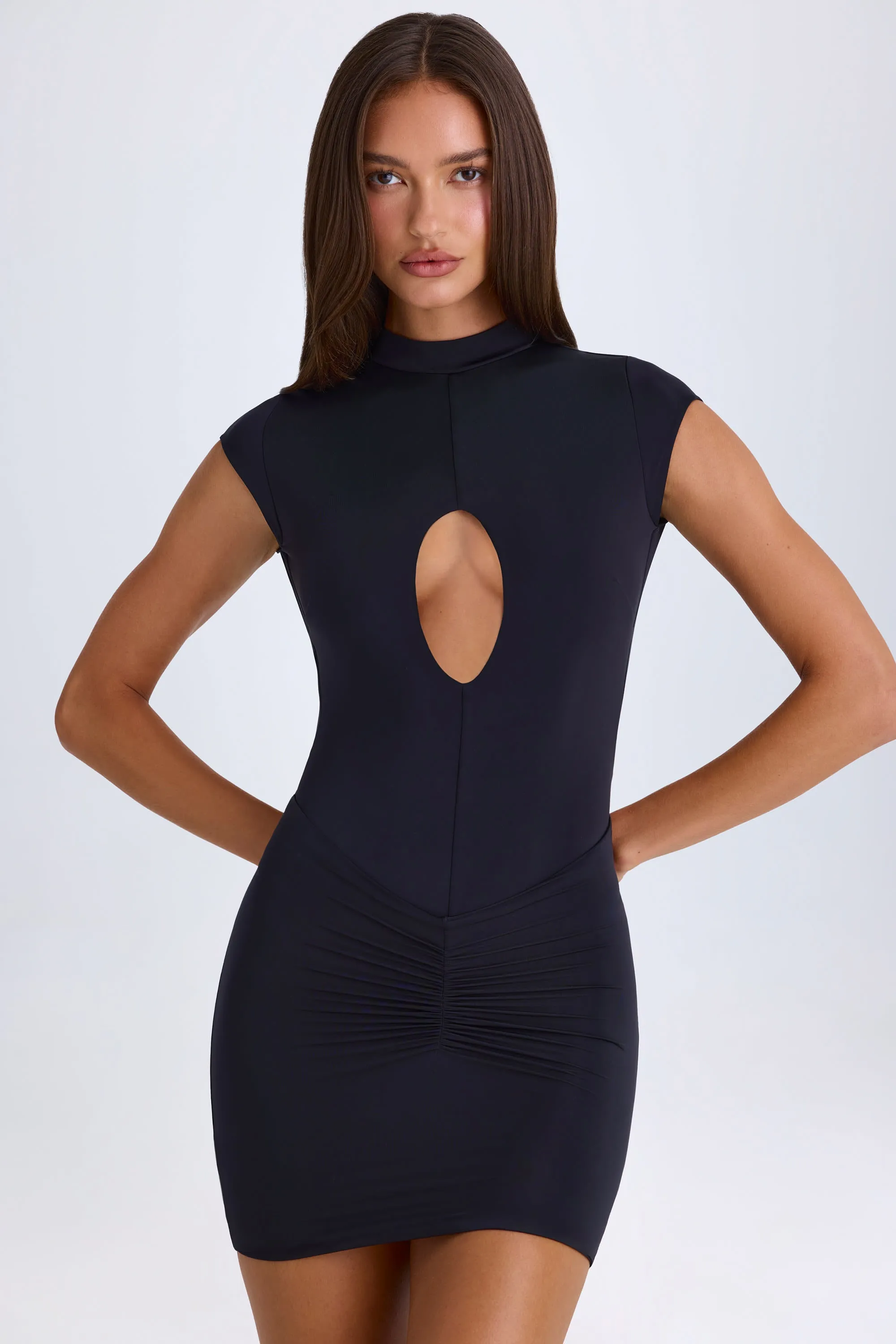 Cut-Out Bodysuit in Black