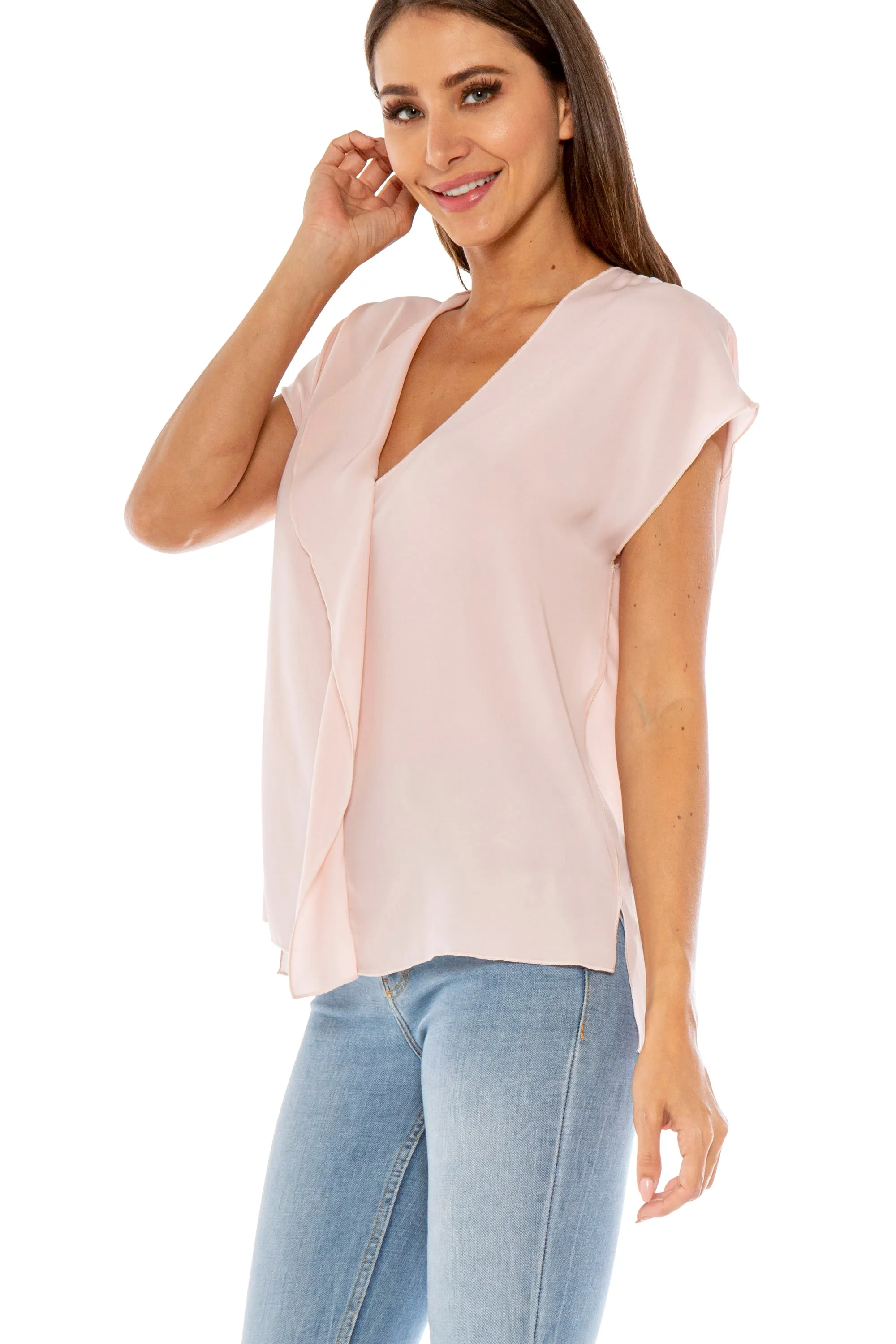 Dante V-Neck Woven Top