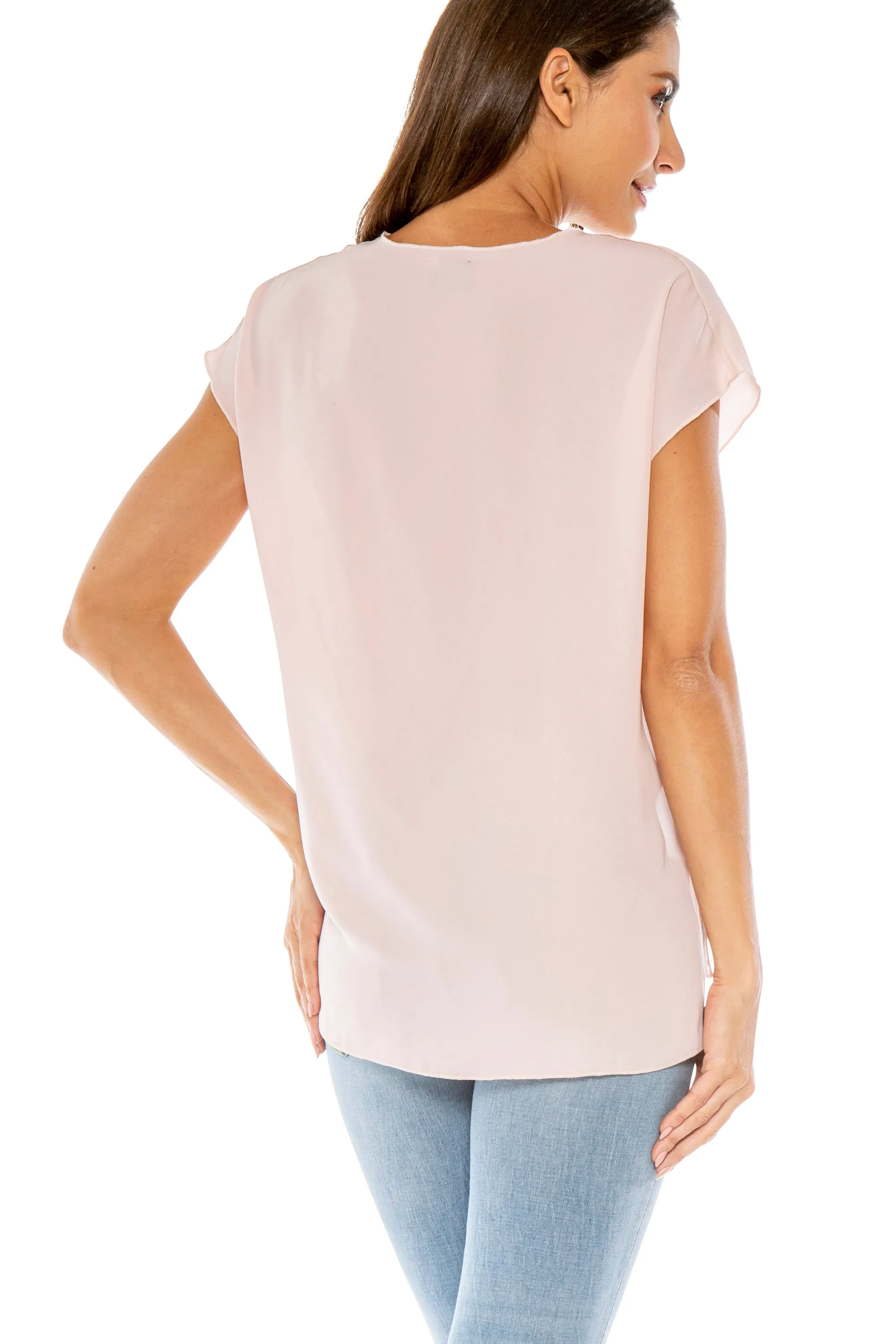 Dante V-Neck Woven Top