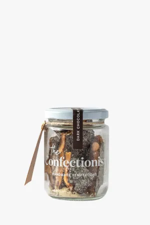 Dark Chocolate   Almond Toffee 85g Jar