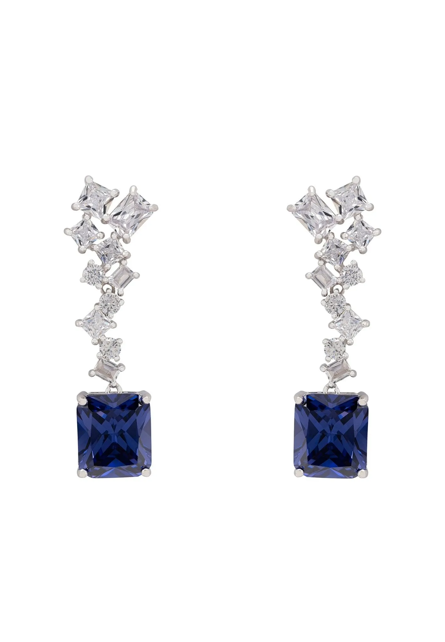 Diana Tanzanite Drop Earrings Silver