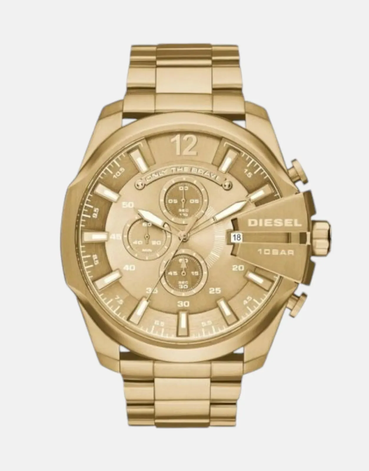 Diesel Mega Chief Gold Stainless Steel Watch