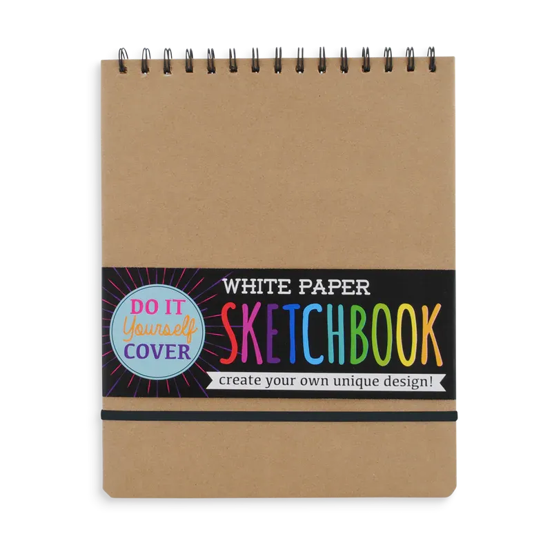 DIY Cover White Paper Sketchbook