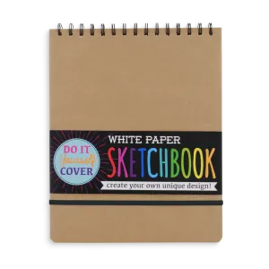 DIY Cover White Paper Sketchbook