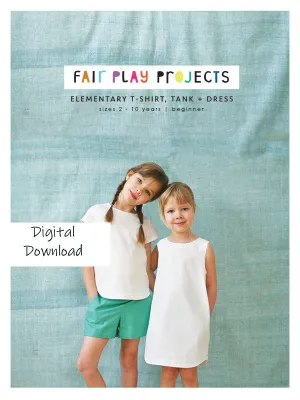 Elementary T-Shirt, Tank   Dress Digital (PDF) Pattern