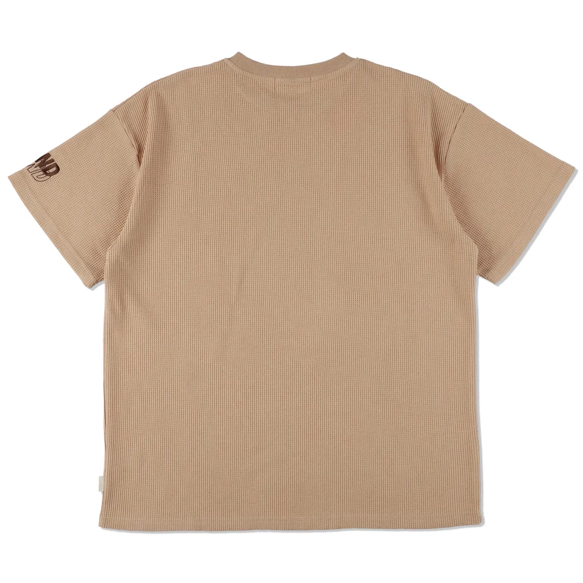 ES_WAFFLE S/S TOP / SAND