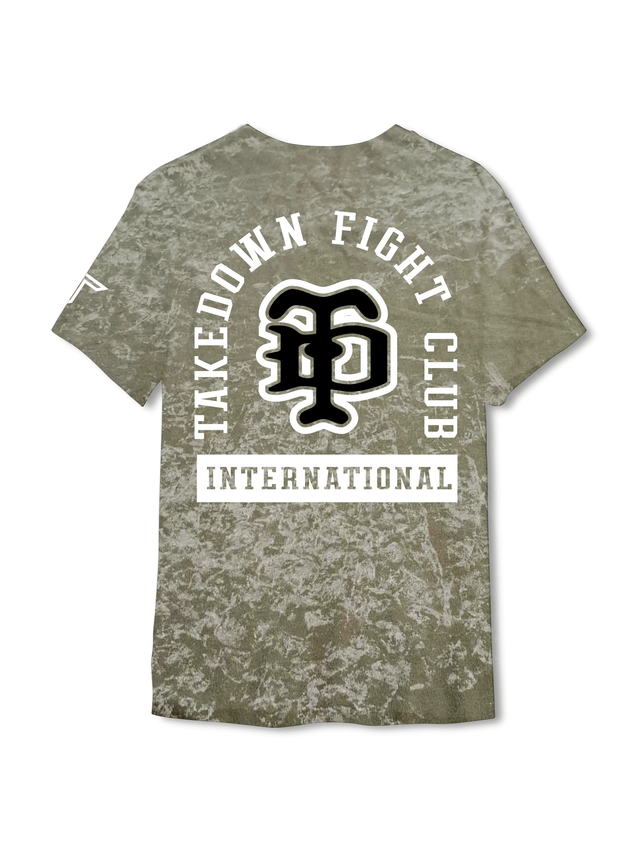 Fight Club Monogram Acid Wash T-Shirt - Green