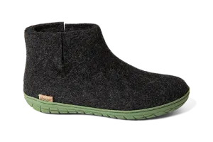 glerups Boot Charcoal with Green Rubber