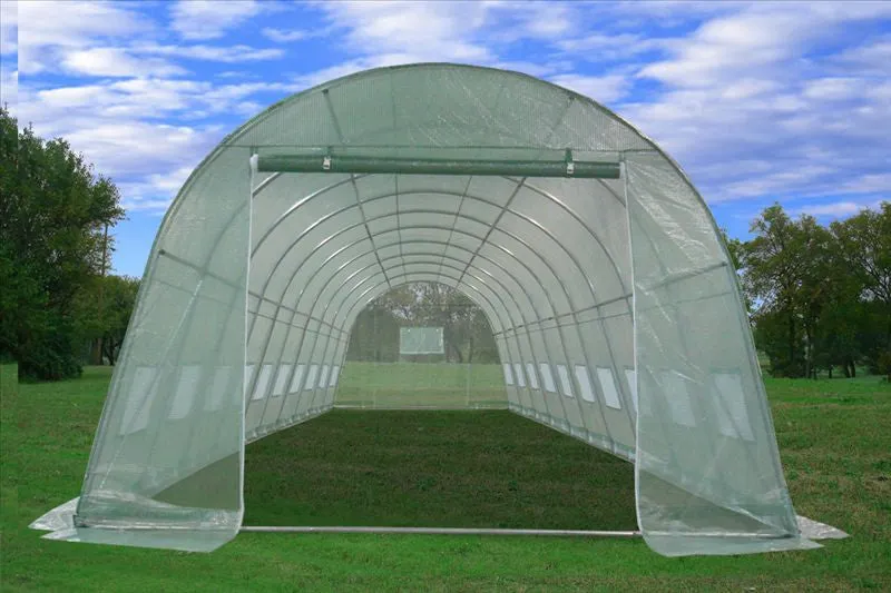 Greenhouse 33'x13' Round Walk-in Nursery