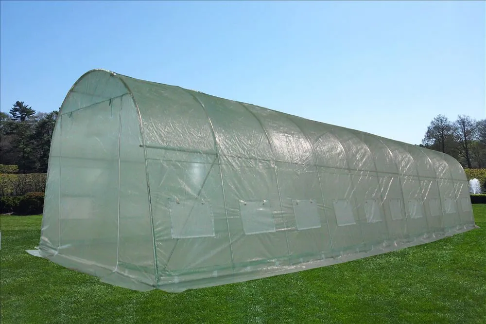 Greenhouse 33'x13' Round Walk-in Nursery