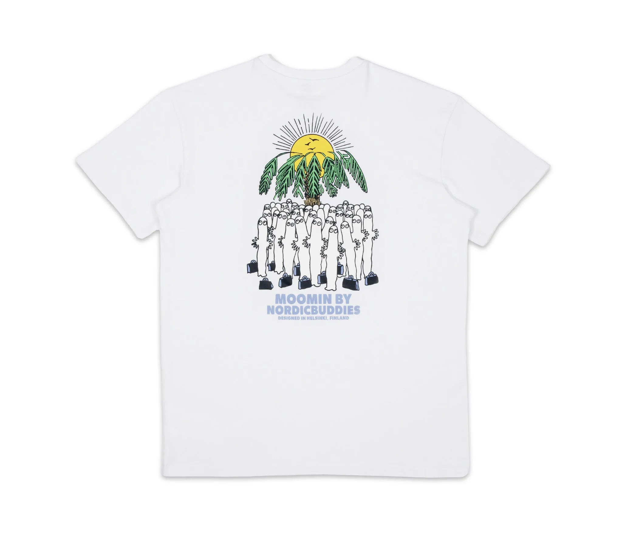 Hattifatteners Surf Trip T-Shirt Unisex - White