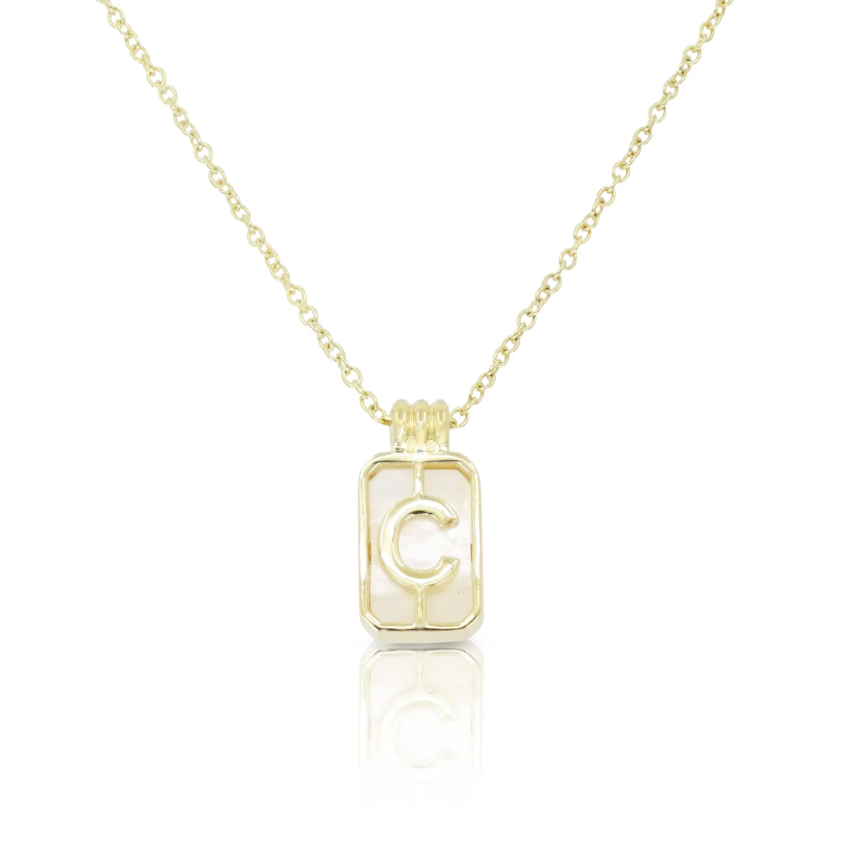 Initial A to Z Gold Necklace