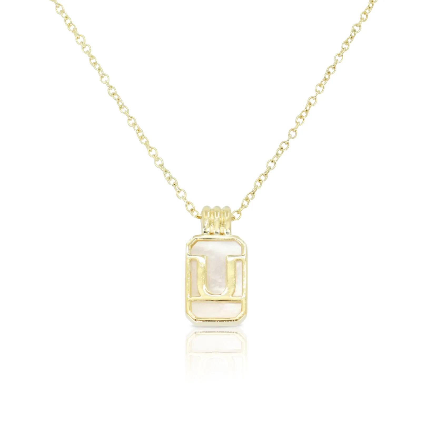 Initial A to Z Gold Necklace