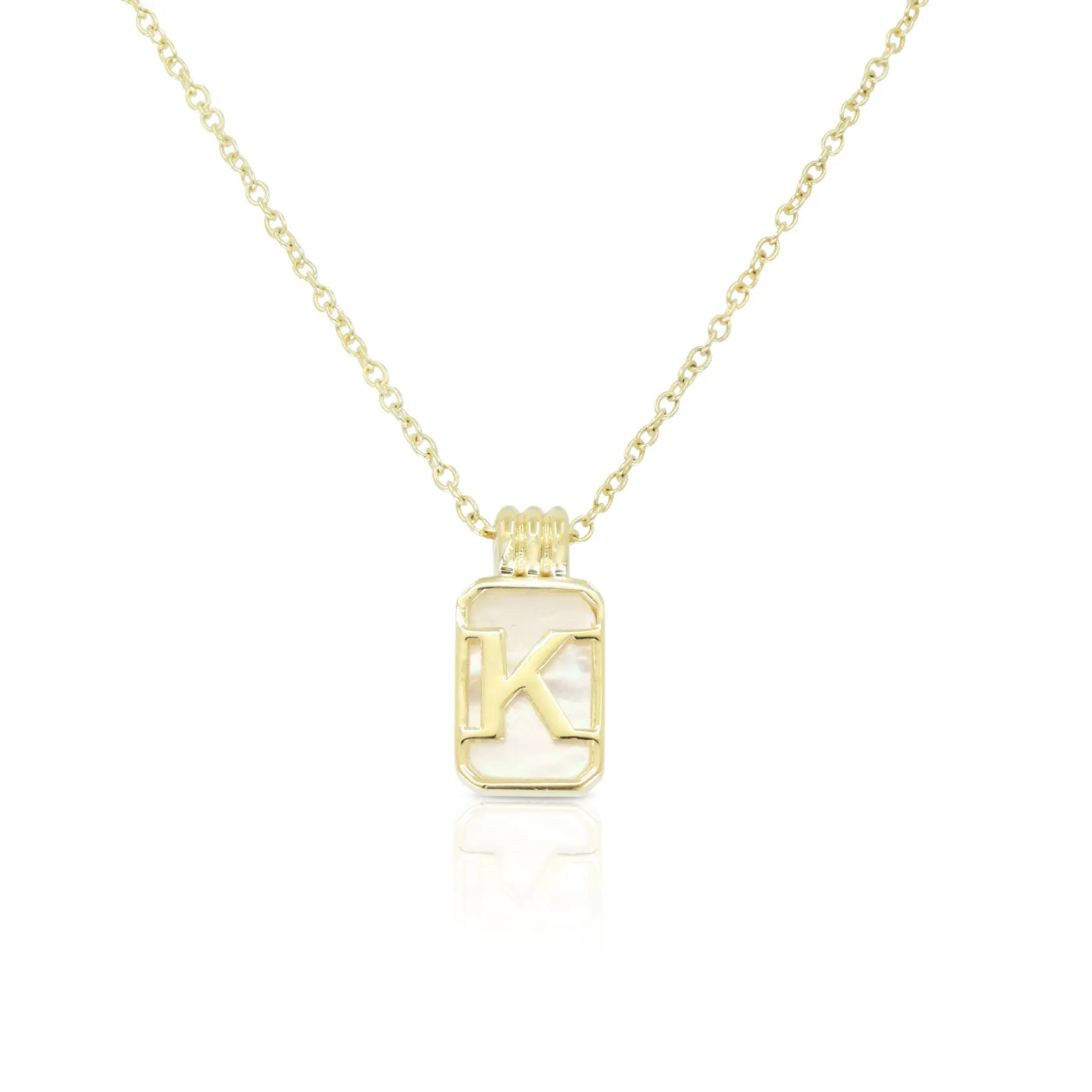 Initial A to Z Gold Necklace