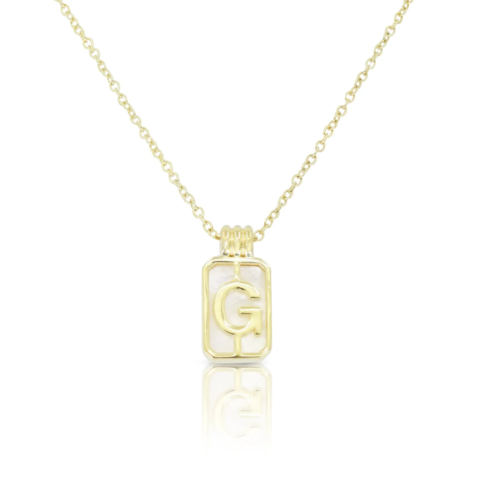 Initial A to Z Gold Necklace