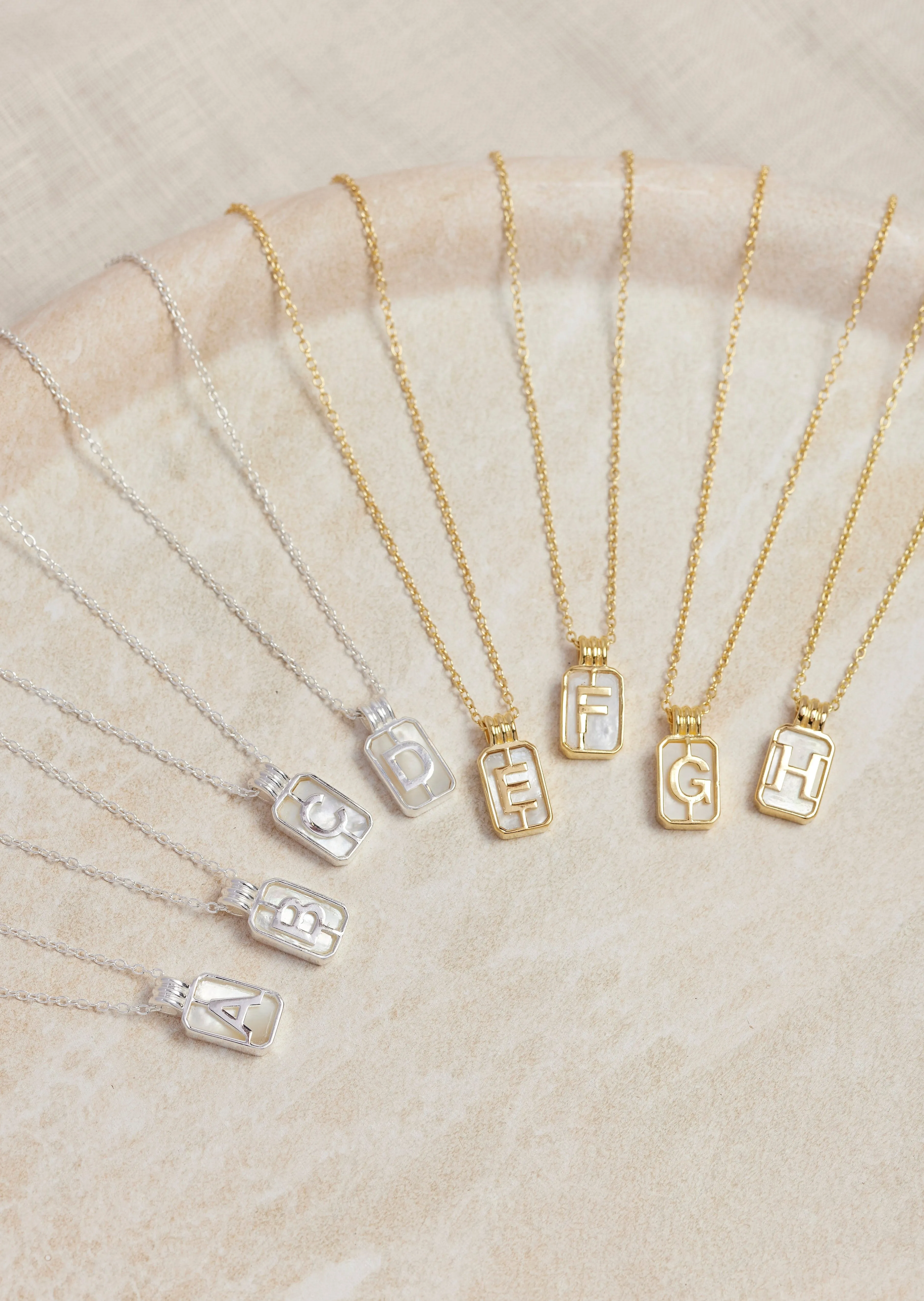 Initial A to Z Gold Necklace