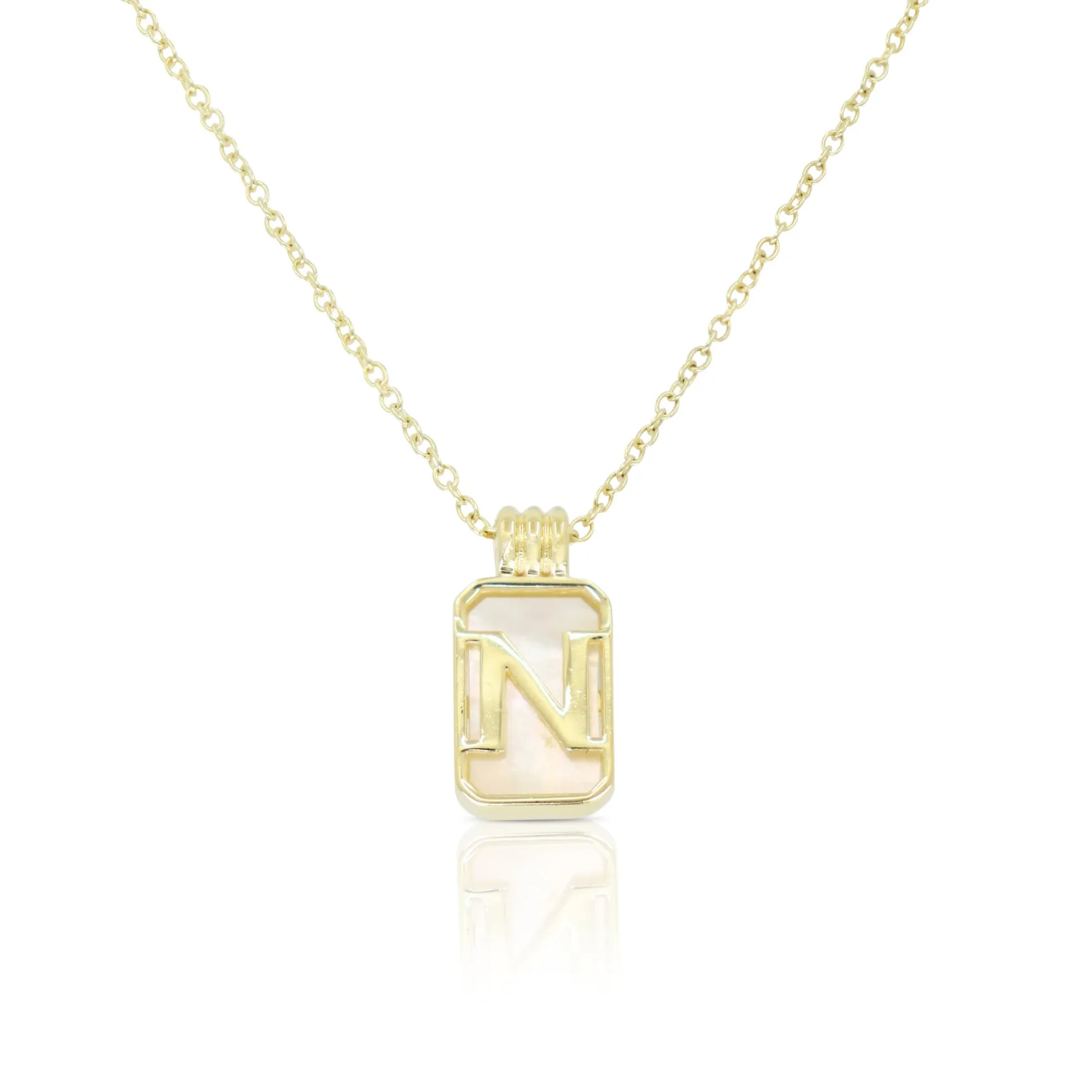 Initial A to Z Gold Necklace