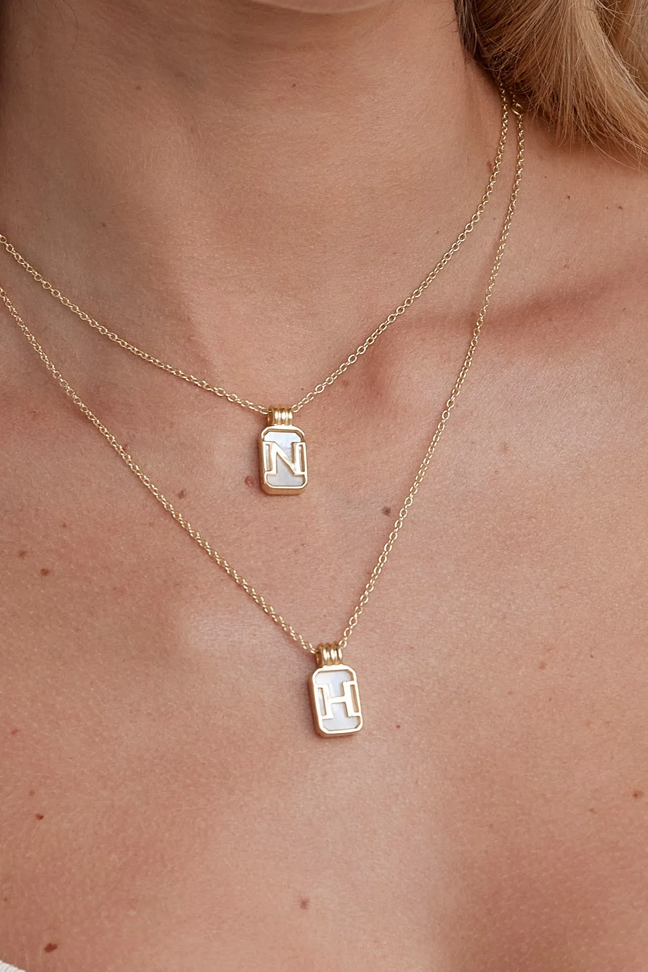 Initial A to Z Gold Necklace