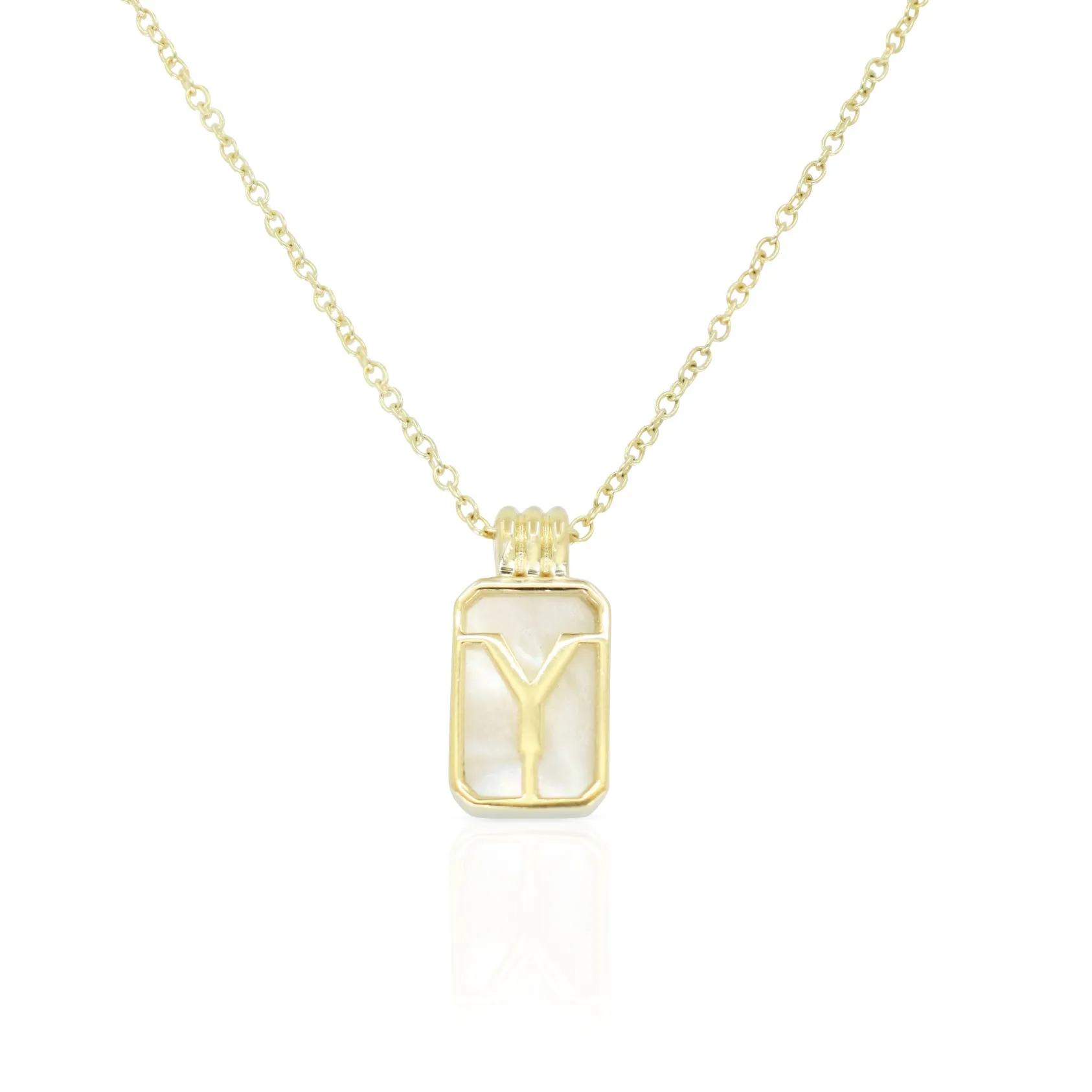 Initial A to Z Gold Necklace