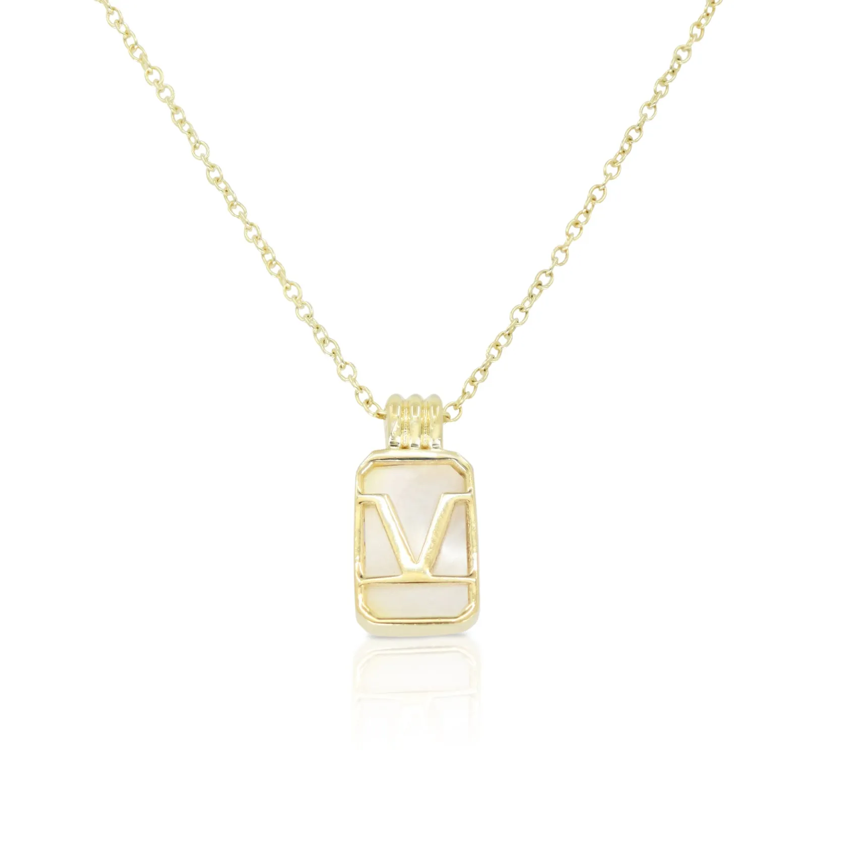 Initial A to Z Gold Necklace