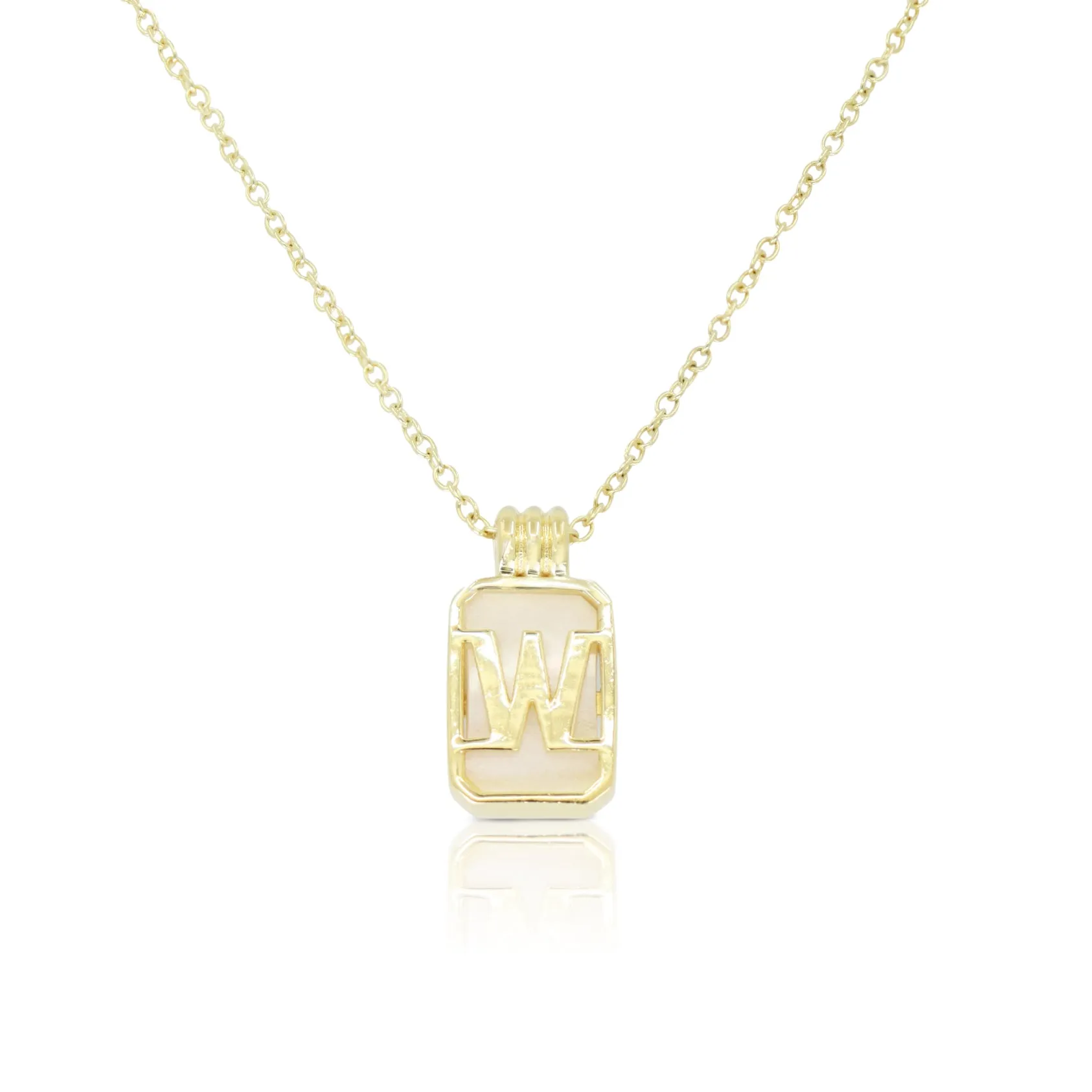 Initial A to Z Gold Necklace