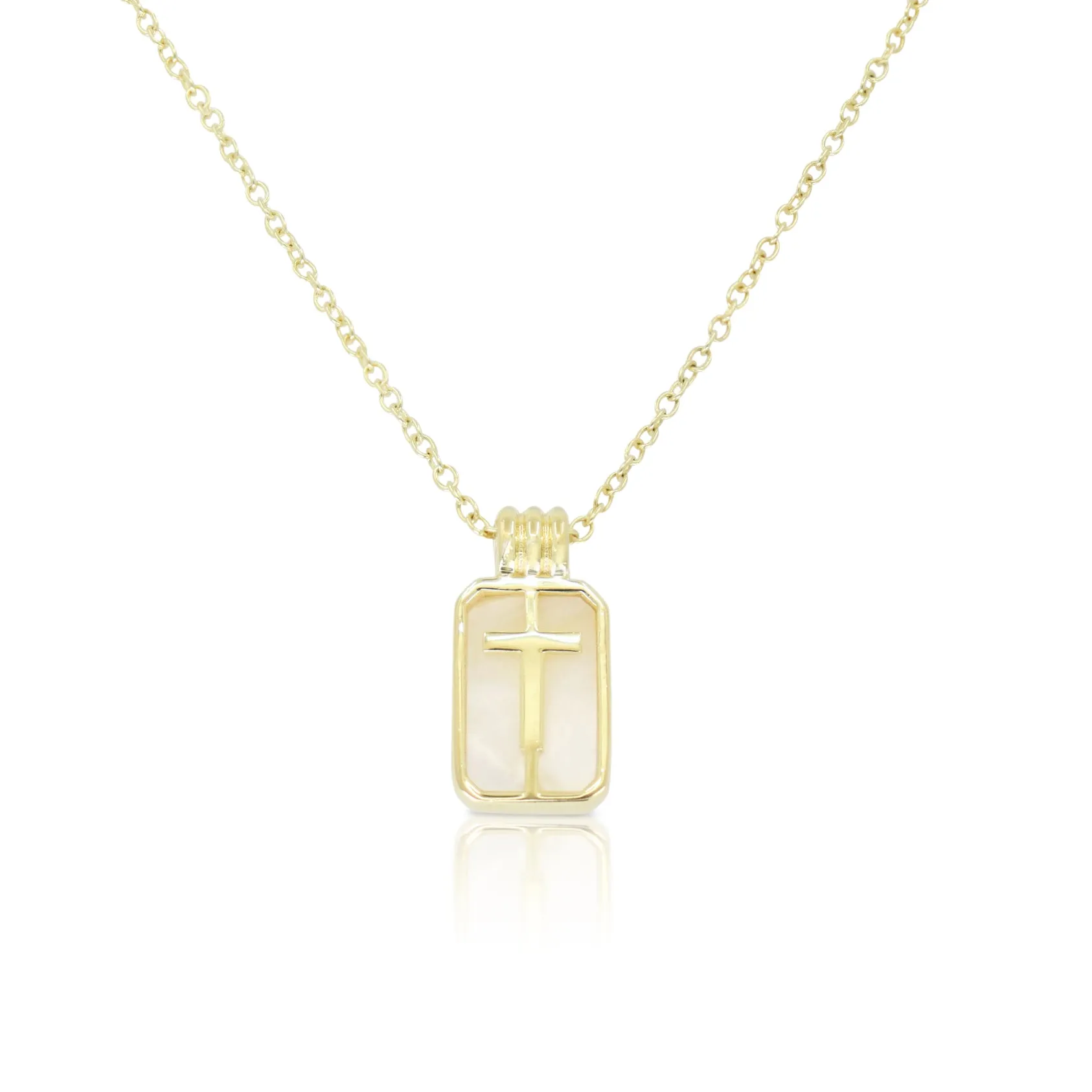 Initial A to Z Gold Necklace