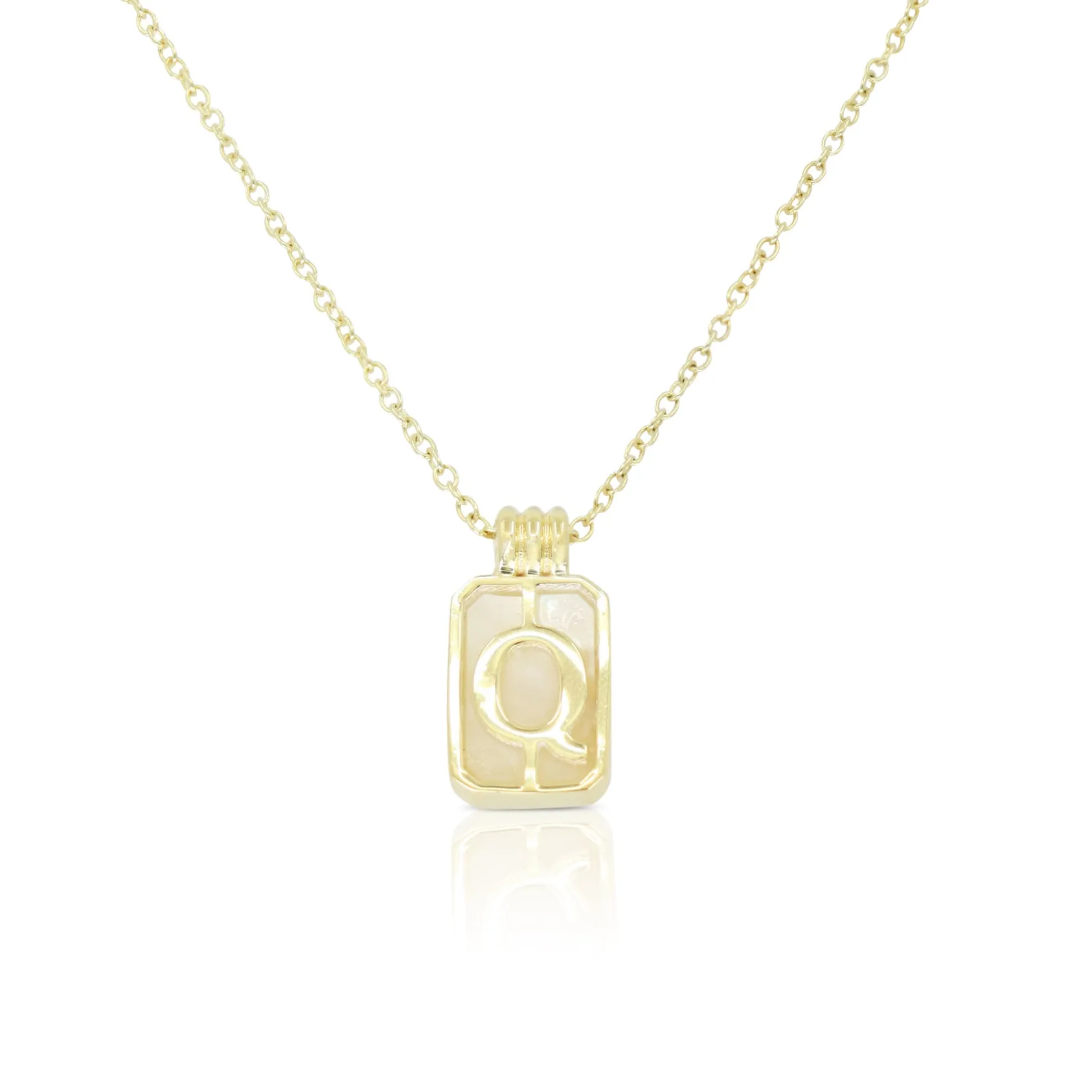 Initial A to Z Gold Necklace