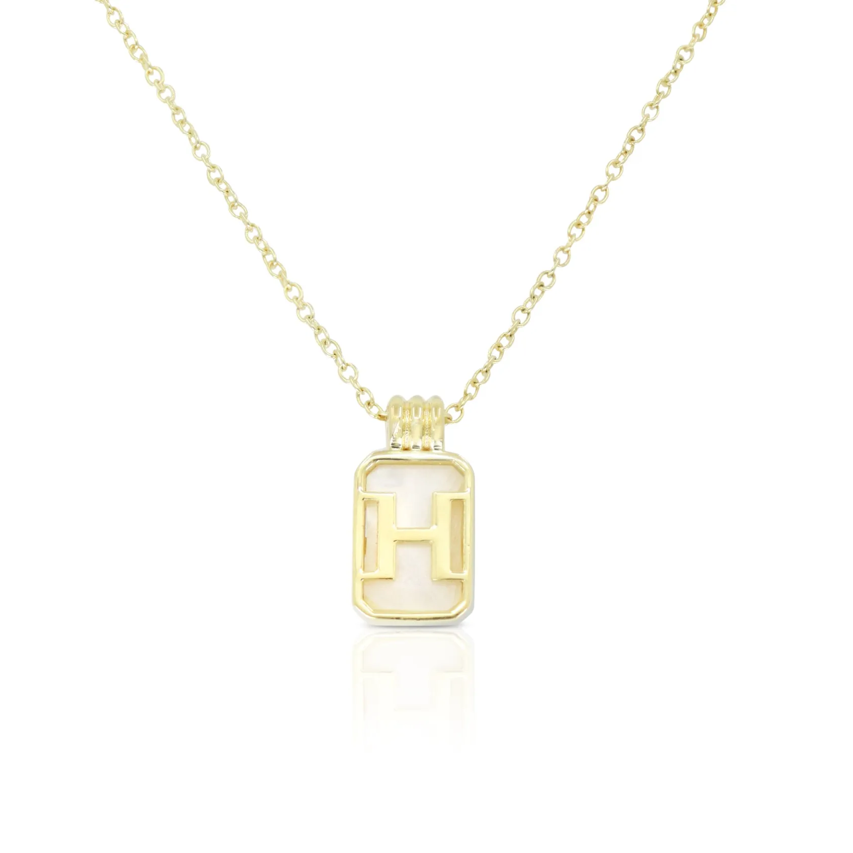 Initial A to Z Gold Necklace