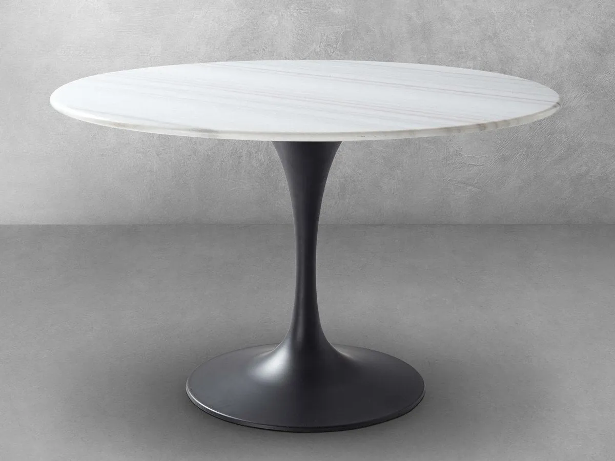 Jace 48" Round Genuine Marble Dining Table