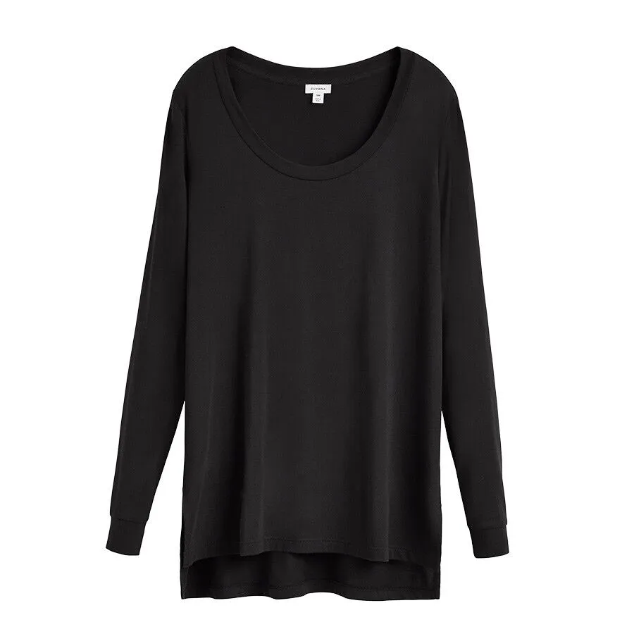 Long Sleeve Scoop Neck Tee